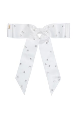 Soho" Satin Bow - OFF-WHITE