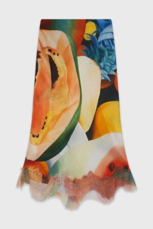 SALPICON SILK LONG SKIRT