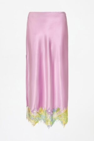 Lila Salpicon Color Block Lace Skirt