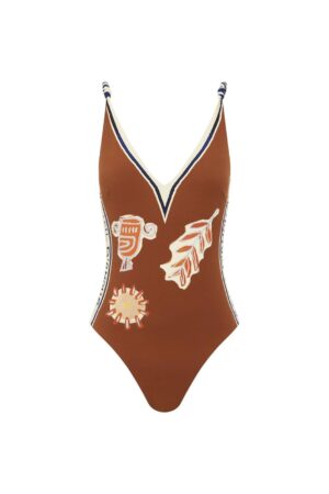 Soleil D’amour V Neck One Piece