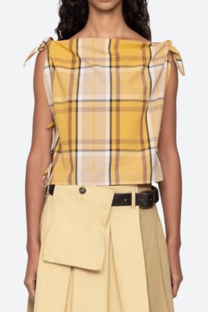 Copeland Plaid Top
