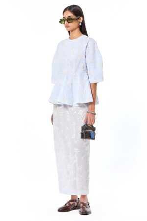 HANDCRAFTED SHEER PENCIL SKIRT