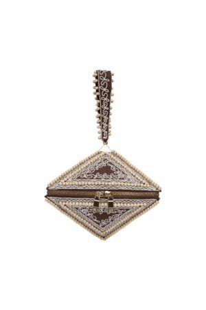 Leandra Bead Corded Pyramid Bag