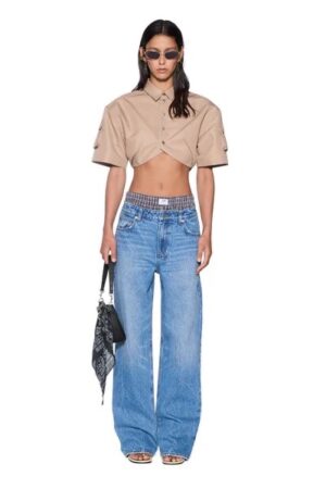 Barker Crop SS Shirt tan