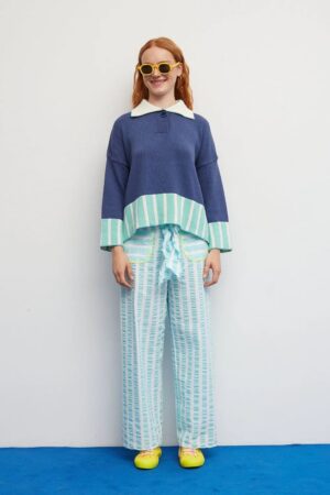 Lazo Pants Aqua