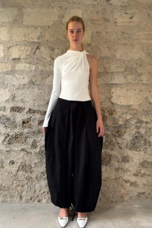 PIERIS Long-sleeveT-shirt with drapeshoulde