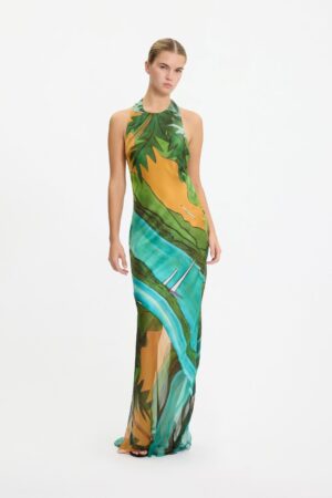 Magdalena Silk Long Dress