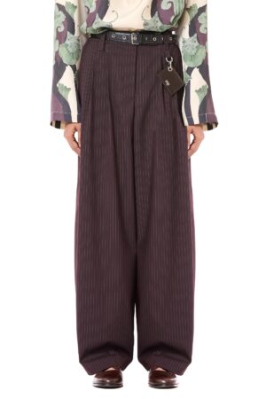 Pleated Barrel Pants