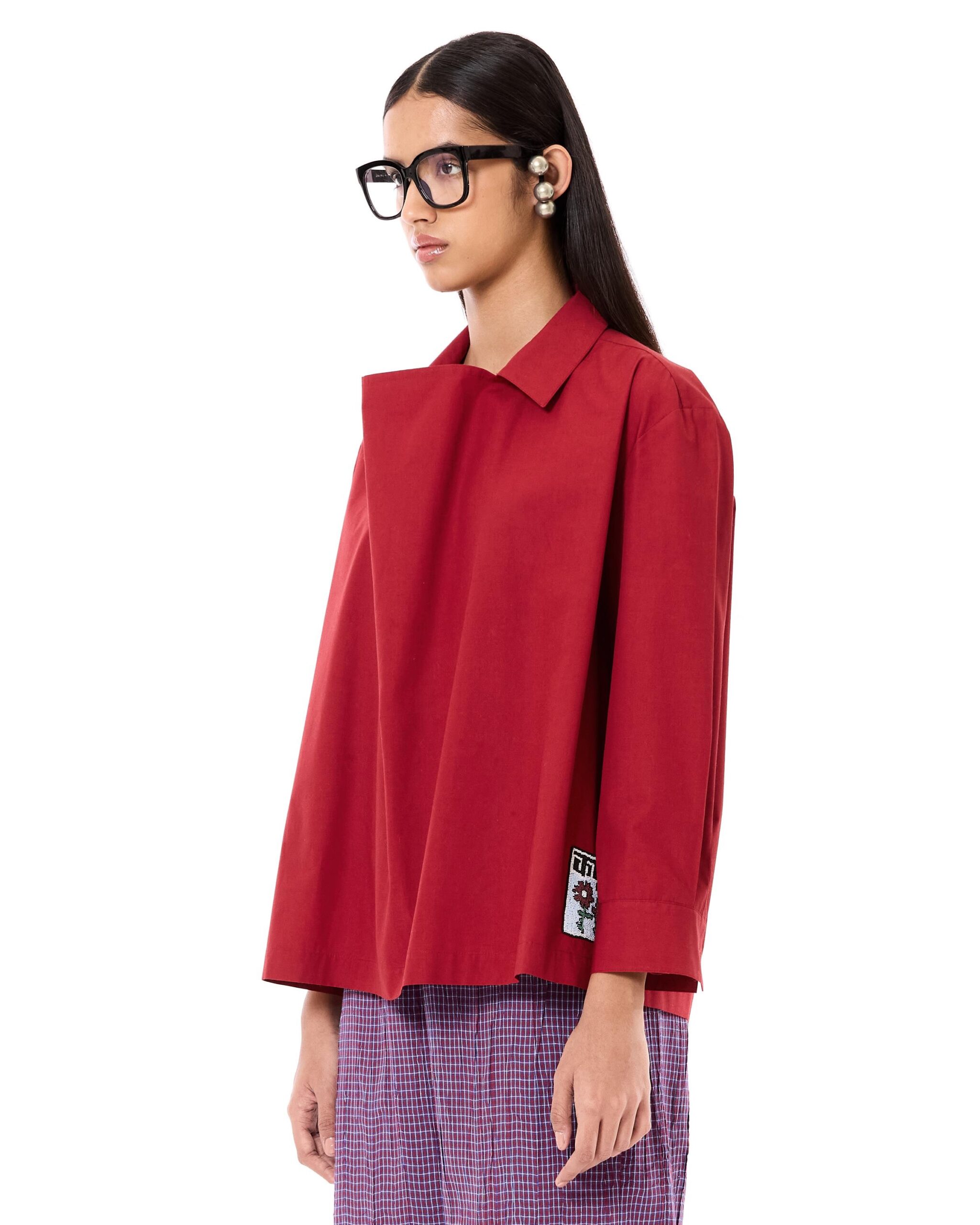 Cowl Neck Polo Shirt - Image 3