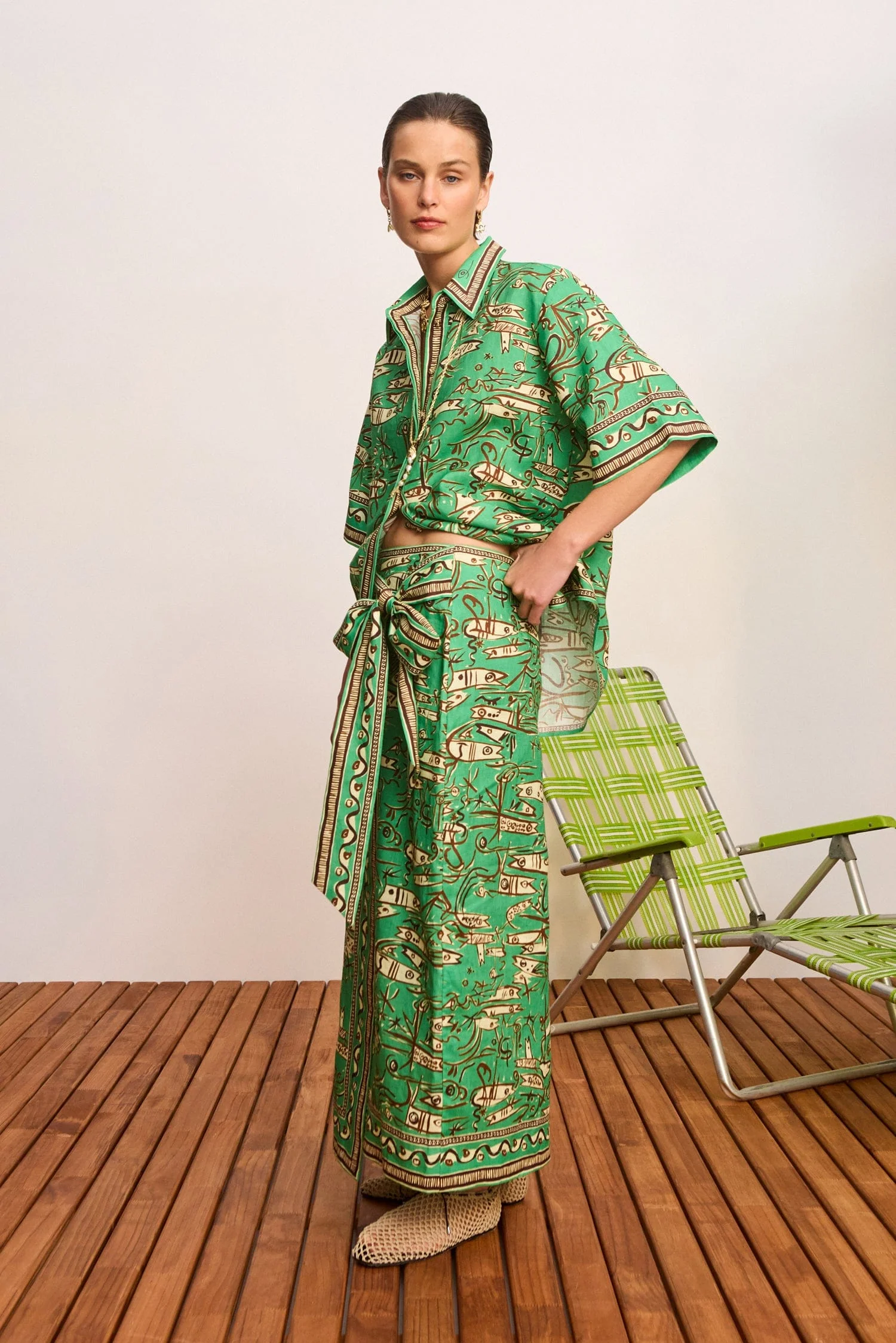 Fish Sticks Shirt Green - Image 3