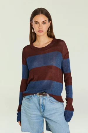 Hana Metallic Knit Top