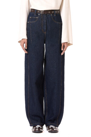 Panelled Straight-Leg Jeans