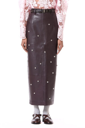Studded Midi Skirt