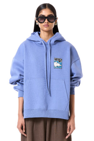 Handcrafted Hoddie Dusty Blue
