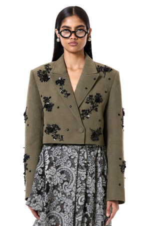 Handcrafted Crop Blazer