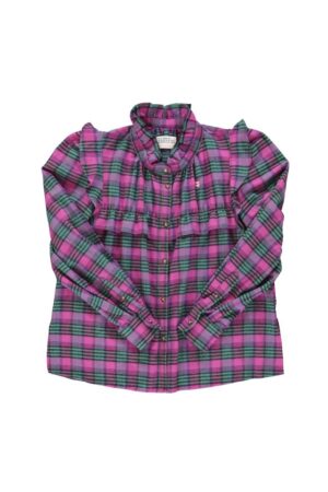 SHIRT FUSCHIA & GREEN CHECKERED
