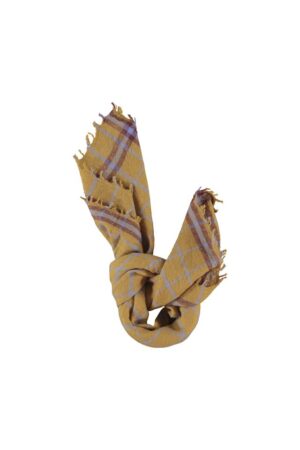 SCARF CAMEL CHECKERED