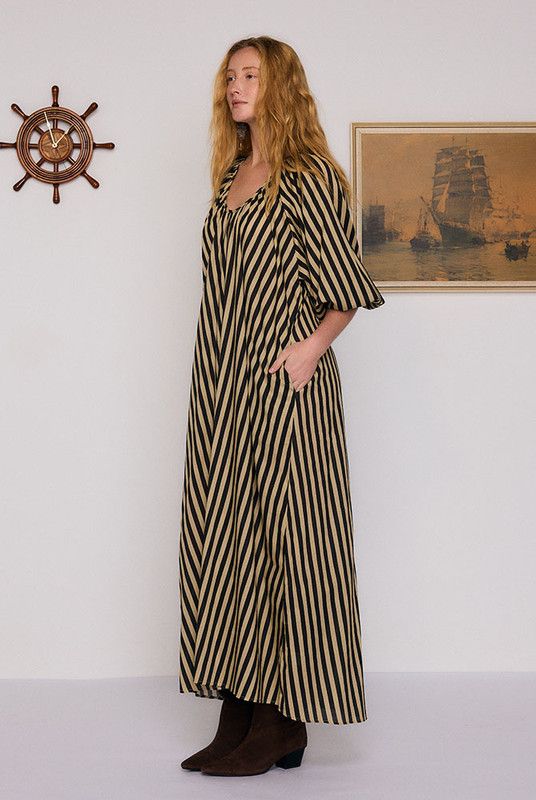 Belle Smock Dress - Stripe - Image 3