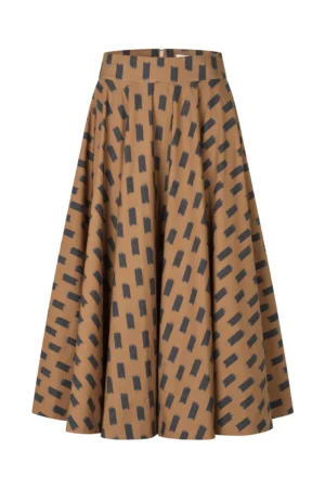 Farah Cotton Skirt - Camel