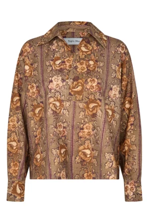 Francisca Wool Shirt - Taupe