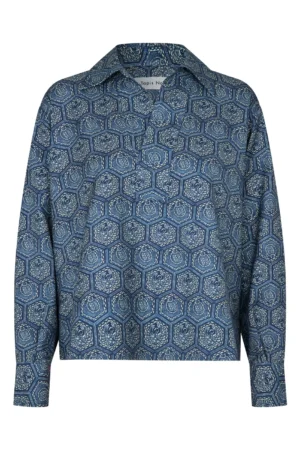 Francisca Wool Shirt - Blue