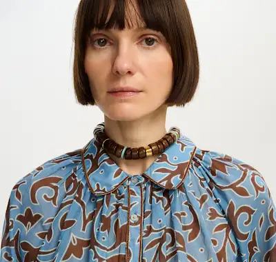 Alice Top - Autumn Vine Blue - Image 6