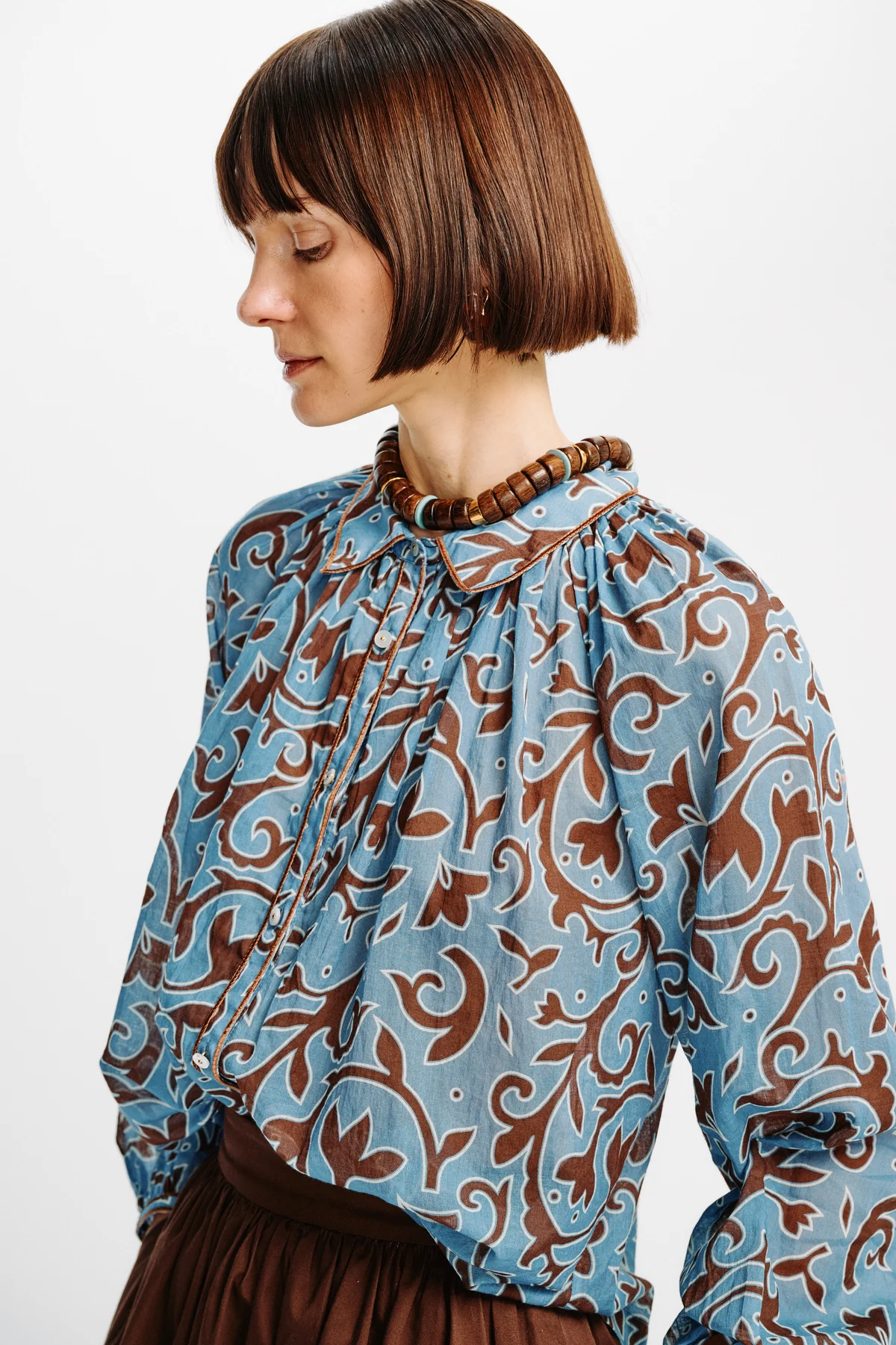 Alice Top - Autumn Vine Blue - Image 4