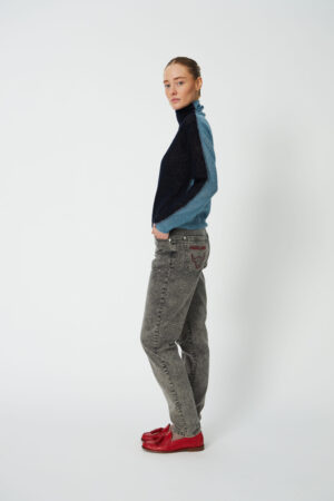 Alpaca Turtle Neck Evening Blue