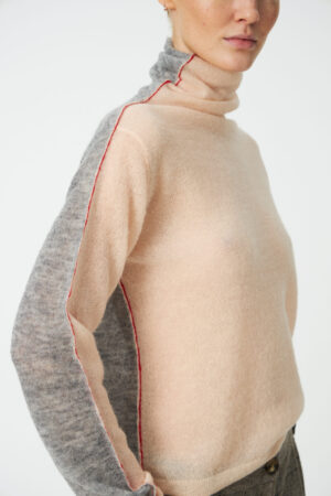 Alpaca Turtle Neck Pale Pink
