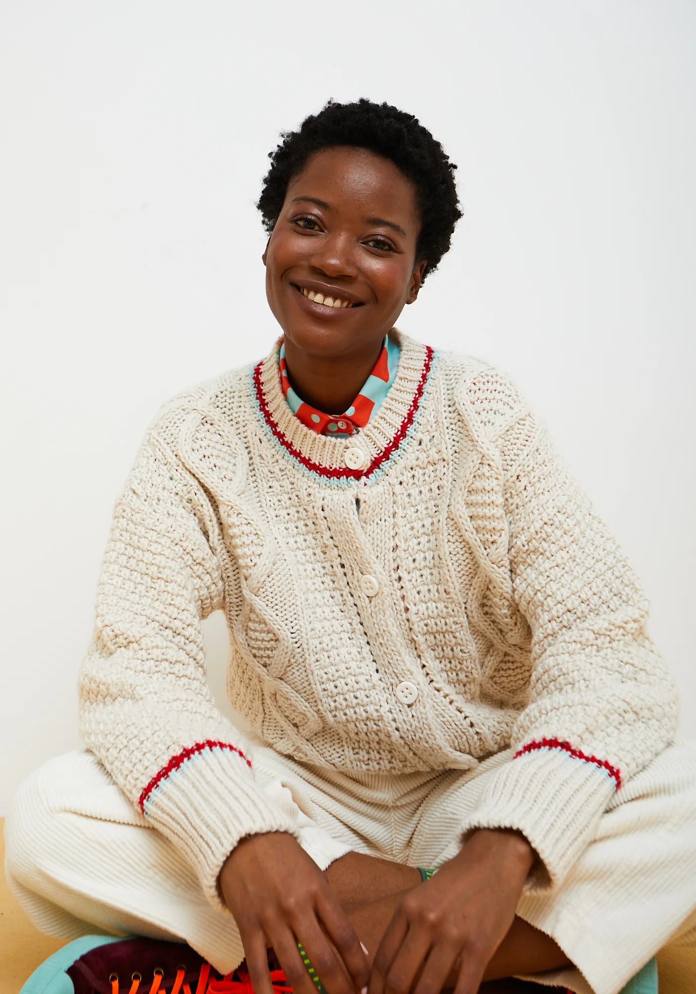 Meadow Cardigan Ecru - Image 4