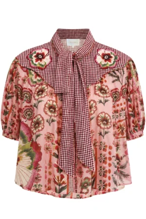 Jena Top Antique Floral Pink