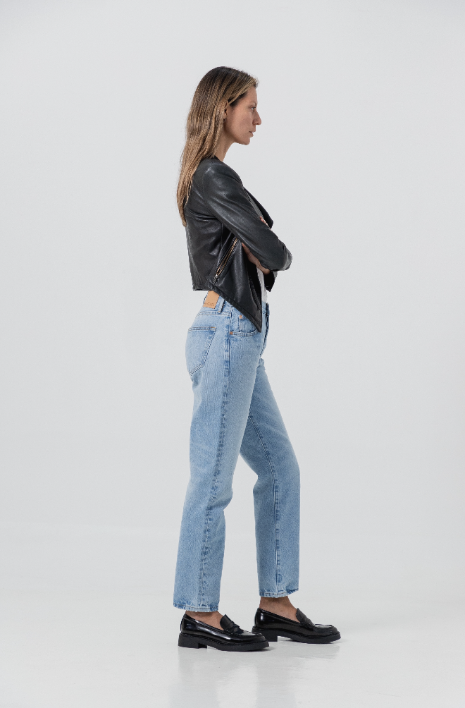 Camille N°120 Jeans Aqua Blue Vintage - Image 3