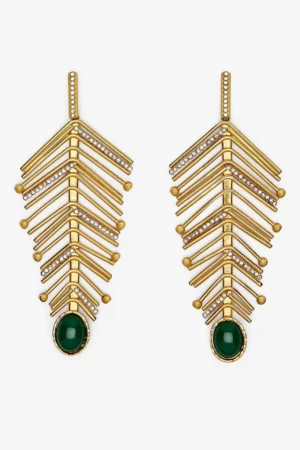 Shela Earrings	Green
