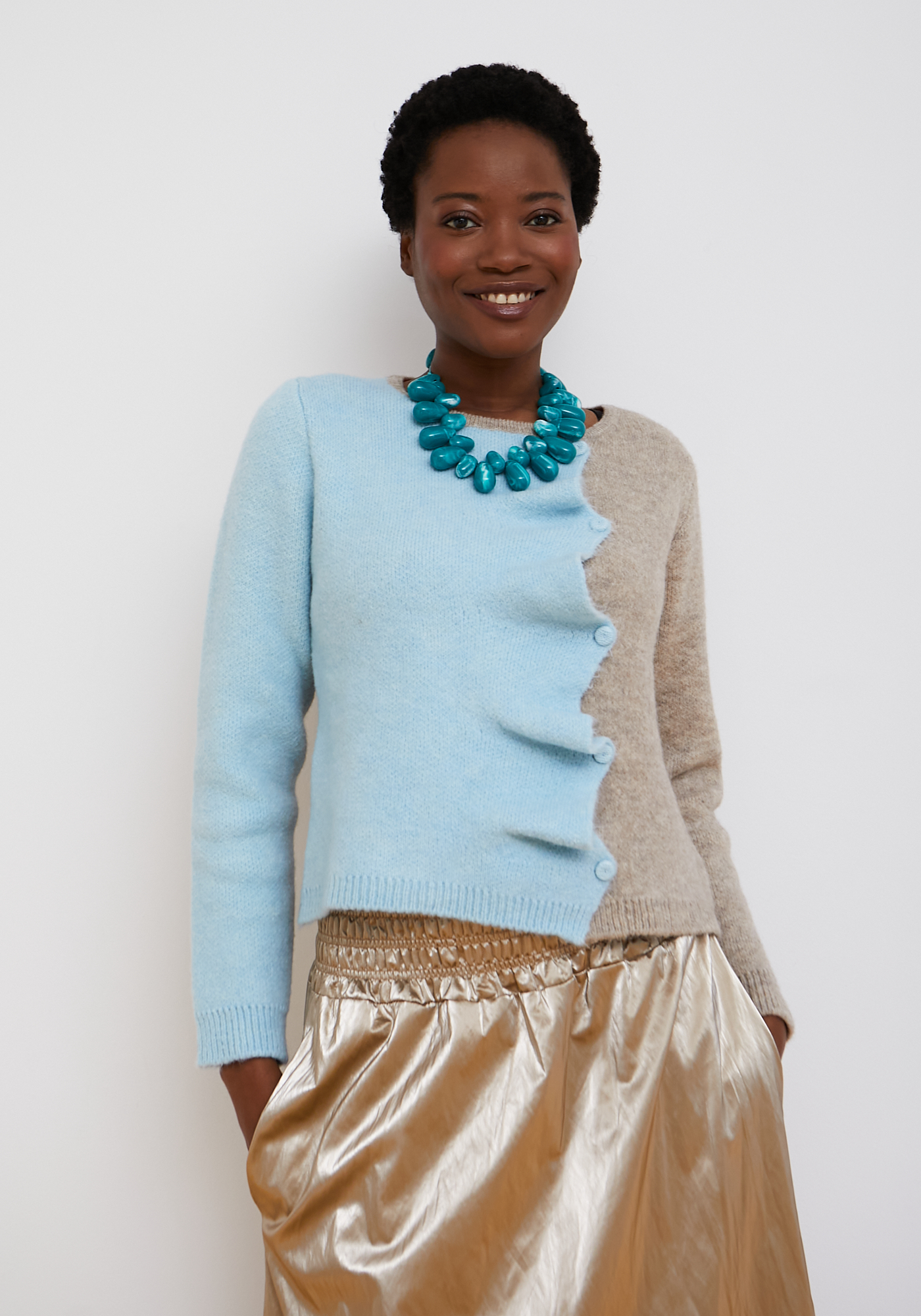Biscuit Cardigan Sky Blue - Image 2